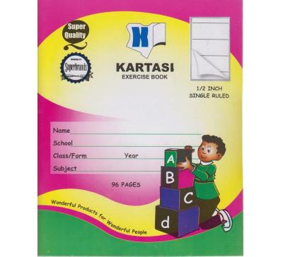 Kartasi A5 1/2 Inch  96 Pages Exercise Book Squared